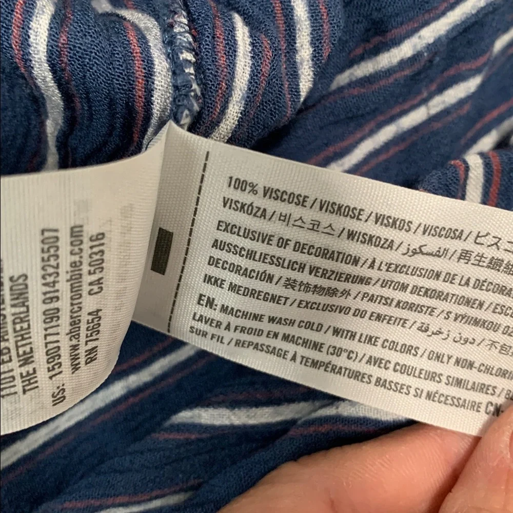 Abercrombie and Fitch Striped Knot Front Maxi Dress